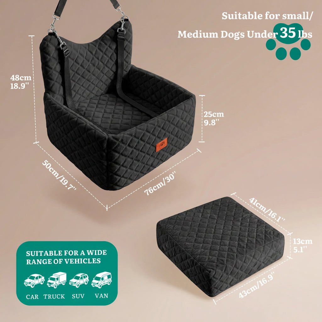 Luxury Dog Car Seat & Travel Bed