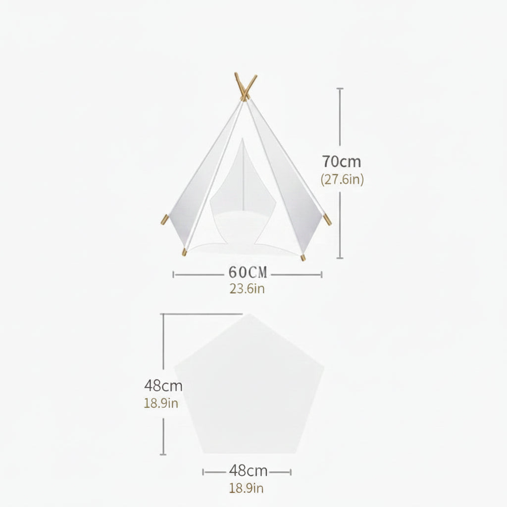 Five‑Star Dog Tent in White | Pillow Paws