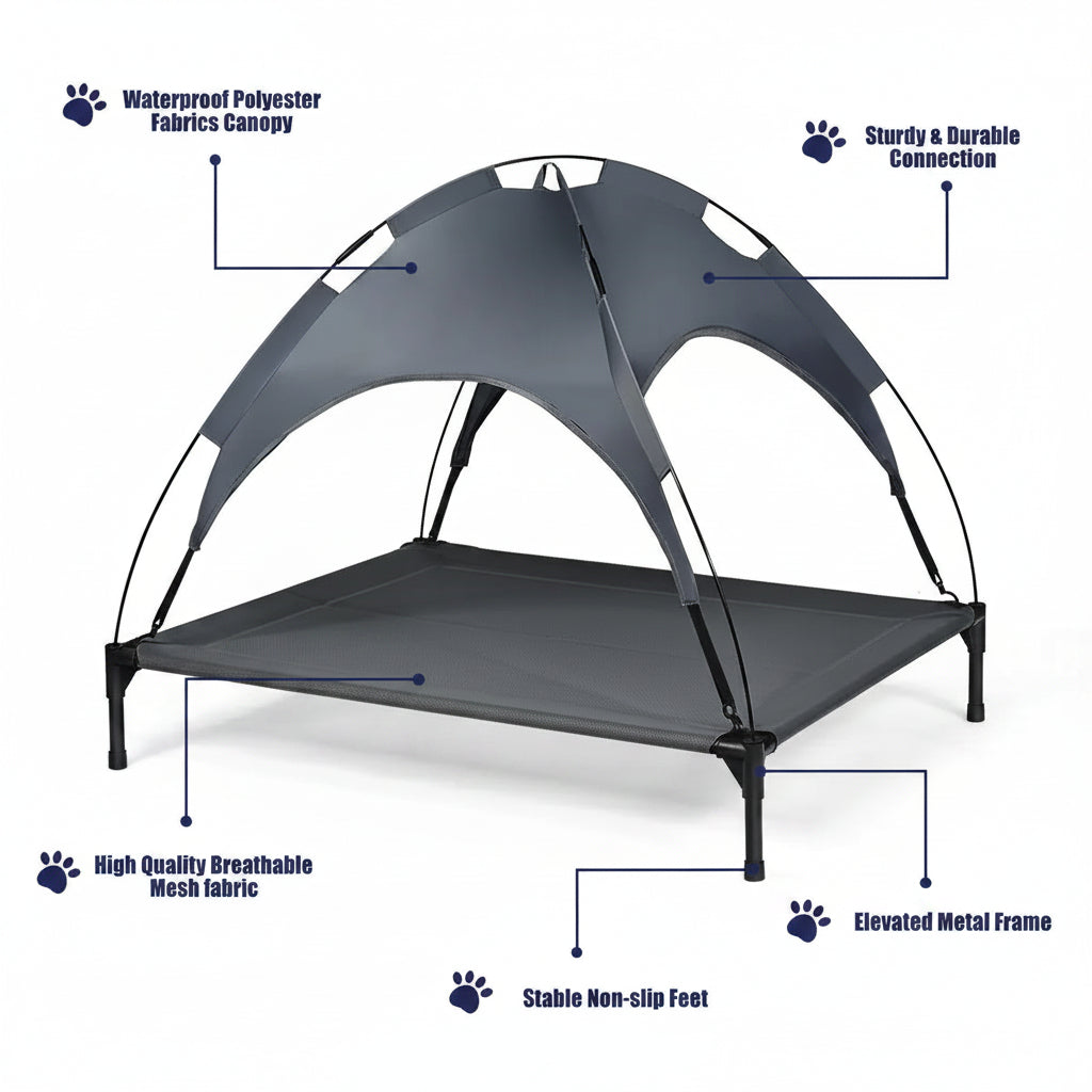 Outdoor Elevated UV Protection Dog Bed
