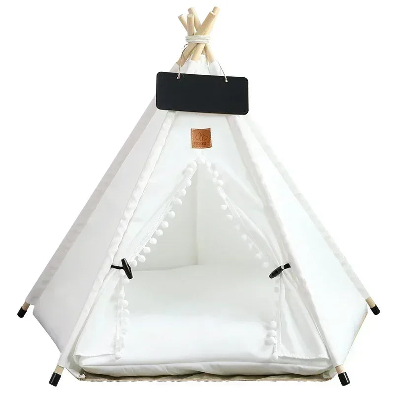 Five‑Star Dog Tent in White | Pillow Paws